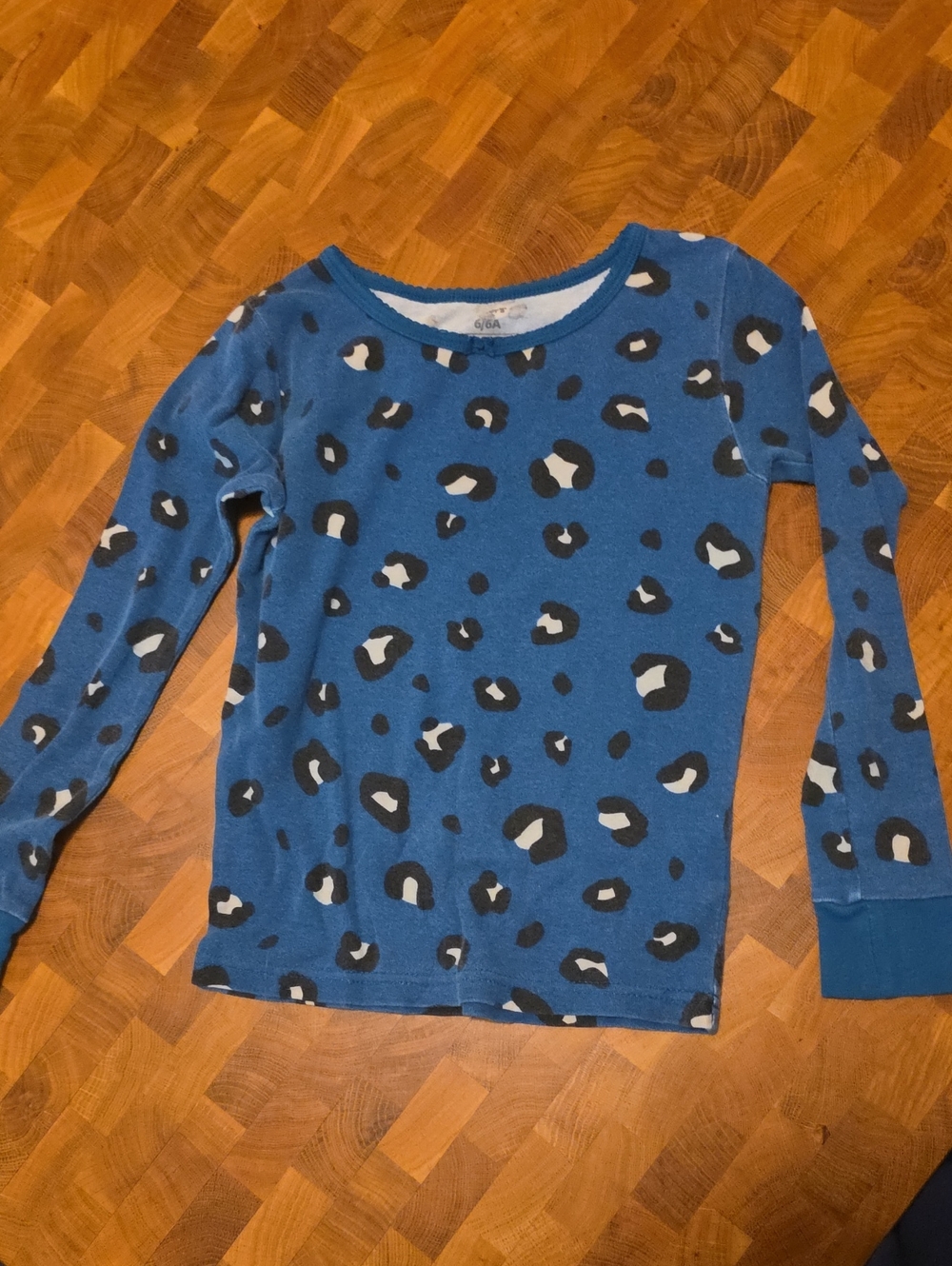 Carter's Blue Leopard-Spot Long Sleeve Tee